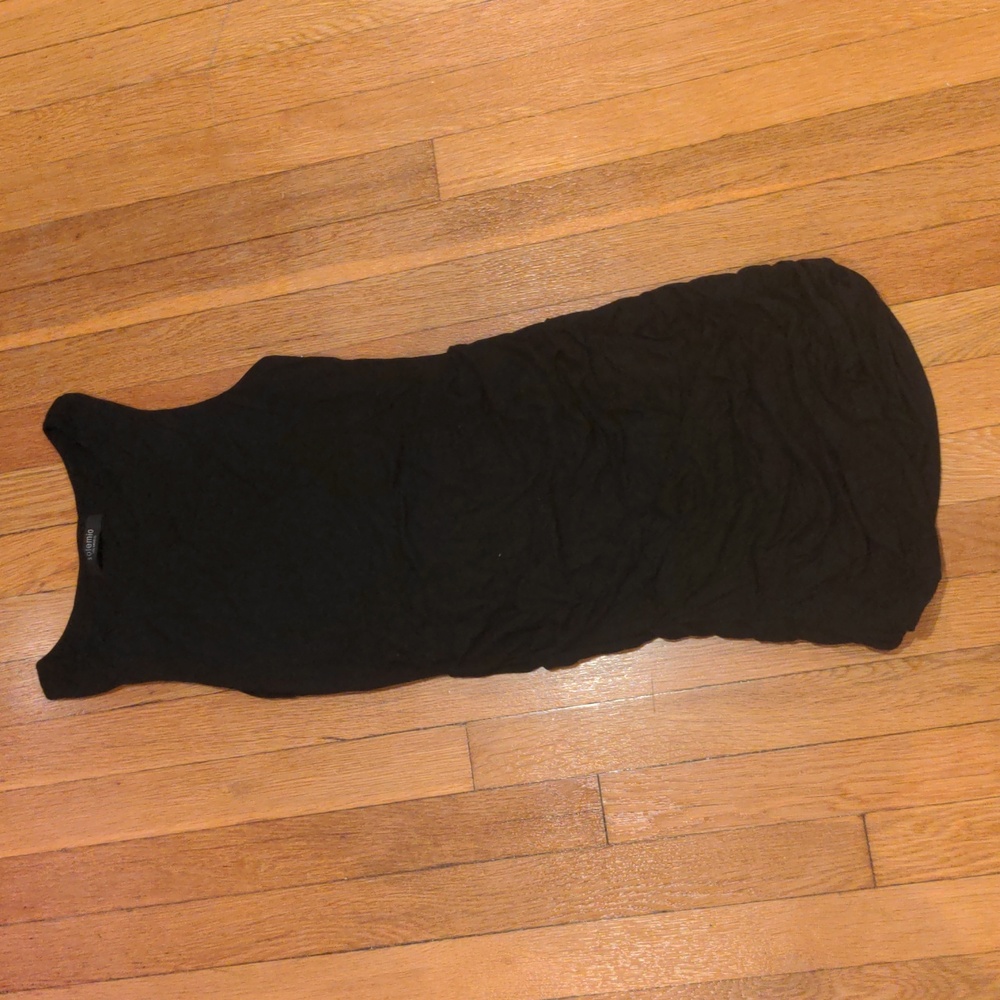 Black Ruched Dress